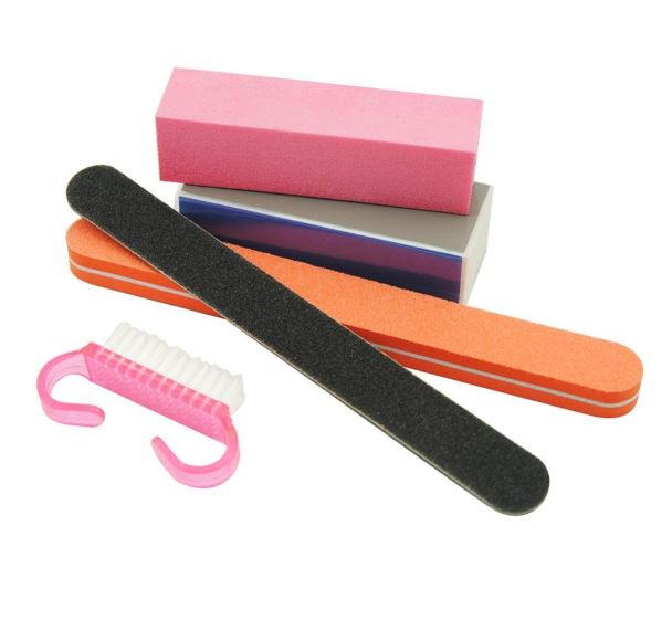 Nail Files Nail Buffer Manicure Set Manicure Tools Set Brush/5Pc/set