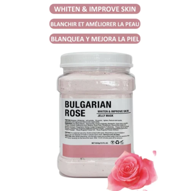 Bulgarian Rose SPA jelly mask (650g Jar) for beauty salon