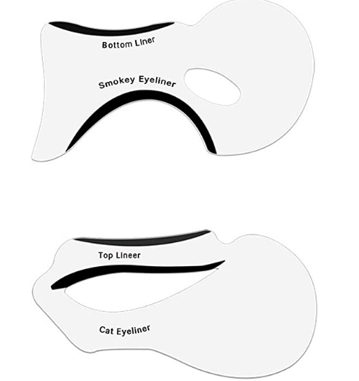 Cat Eyes and Smokey Eyes Eyeliner Stencil - Quick Eye Makeup Tool Set