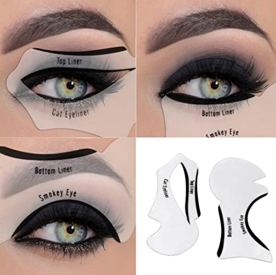 Cat Eyes and Smokey Eyes Eyeliner Stencil - Quick Eye Makeup Tool Set