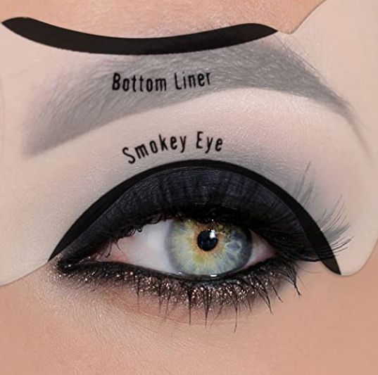 Cat Eyes and Smokey Eyes Eyeliner Stencil - Quick Eye Makeup Tool Set