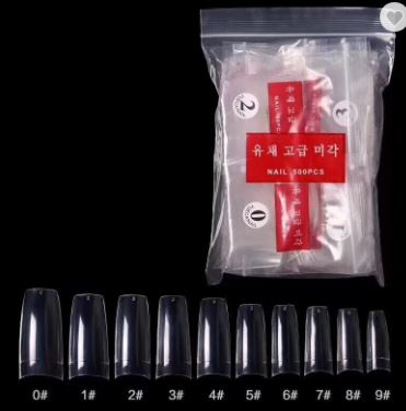 Professional Acrylic clear tips 500 pcs pack