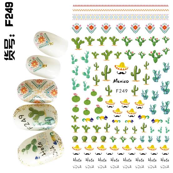 RT-F249 Nail STICKERS