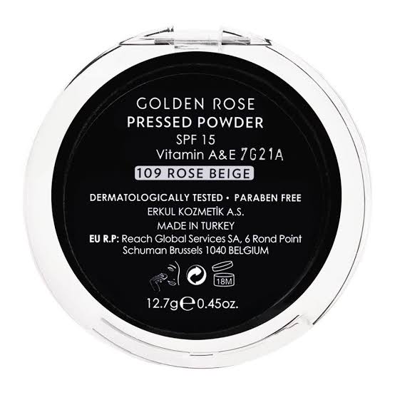 Golden Rose Pressed Powder Foundation-109 with SPF 15