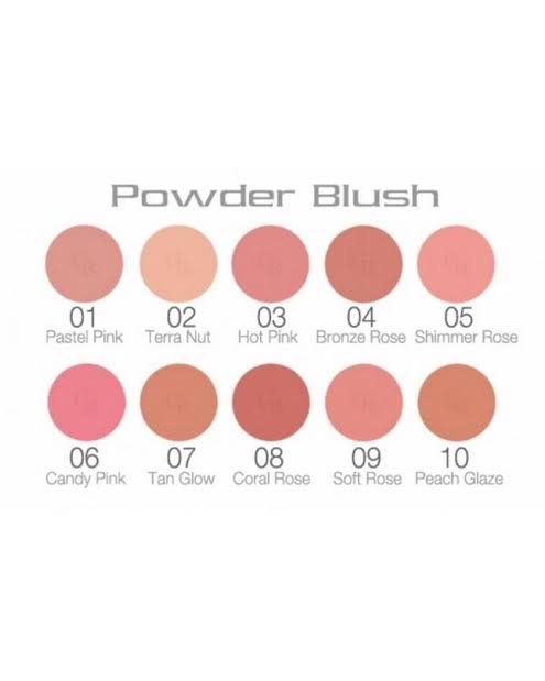 Golden Rose Powder Blush on 05 Shimmer Rose