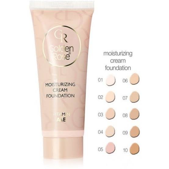 GOLDEN ROSE Moisturizing Cream Foundation 10 with vitamin A and E