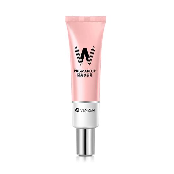  VENZEN Hydrating Bottoming Cream Pink Isolation Makeup Pre-milk Base Concealer Primer Invisible Pore Korea Cosmetics 30ml