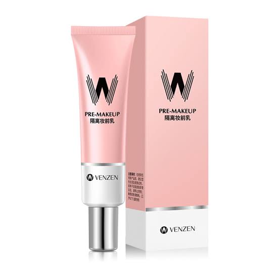  VENZEN Hydrating Bottoming Cream Pink Isolation Makeup Pre-milk Base Concealer Primer Invisible Pore Korea Cosmetics 30ml
