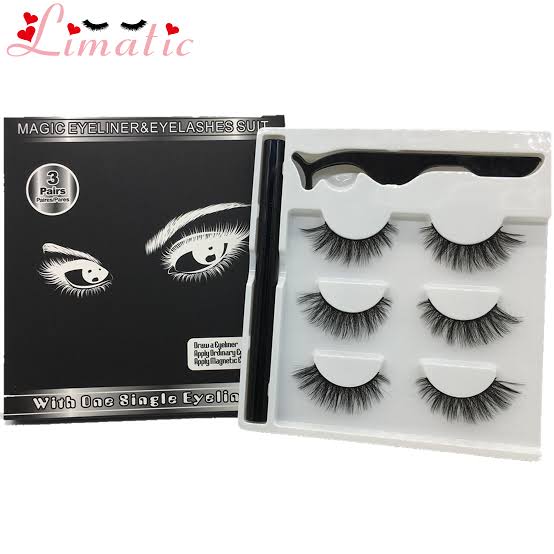 Magic Eyeliner and Eyelash Suit 3 pair