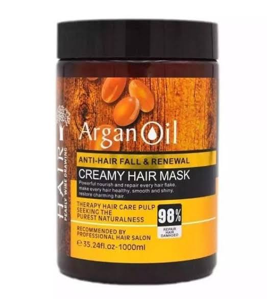 Argan Oil Creamy Hair Mask Anti-Hair Fall and Renewal 1000ml