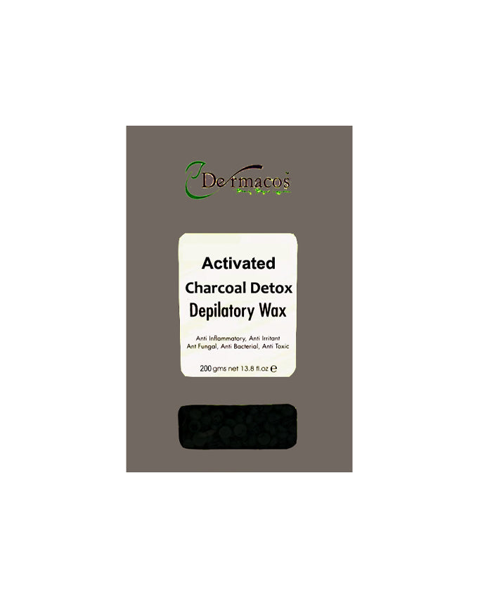 Dermacos Activated Charcoal Detox Depilatory Wax 200gm