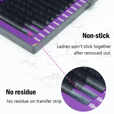 NAGARAKU 10mm High quality mink eyelash extension Matte lashes  individual eyelashes natural eyelashes
