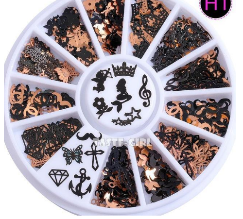 Nail art wheel design 7