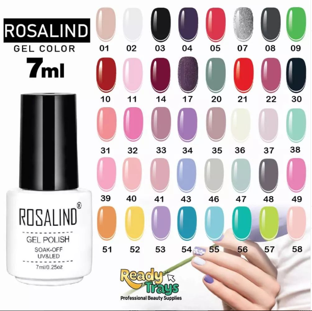40 Colors Series ROSALIND Soak Off UV Gel Nail Gel Polish 7ml