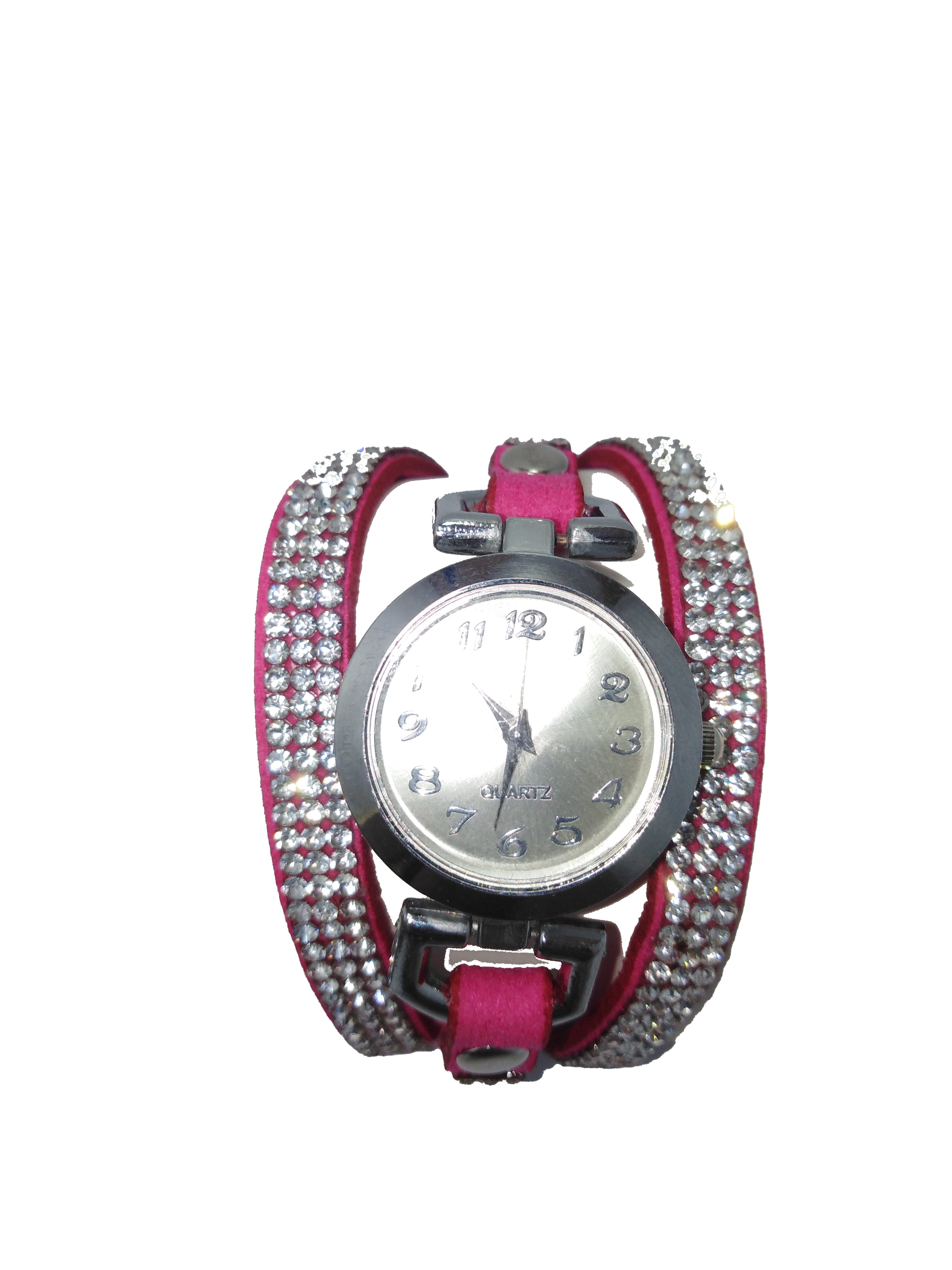 Women wrist watch pink color